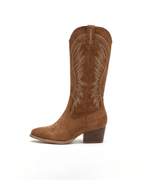 Botas de mujer hasta la rodilla de estilo western con bordado