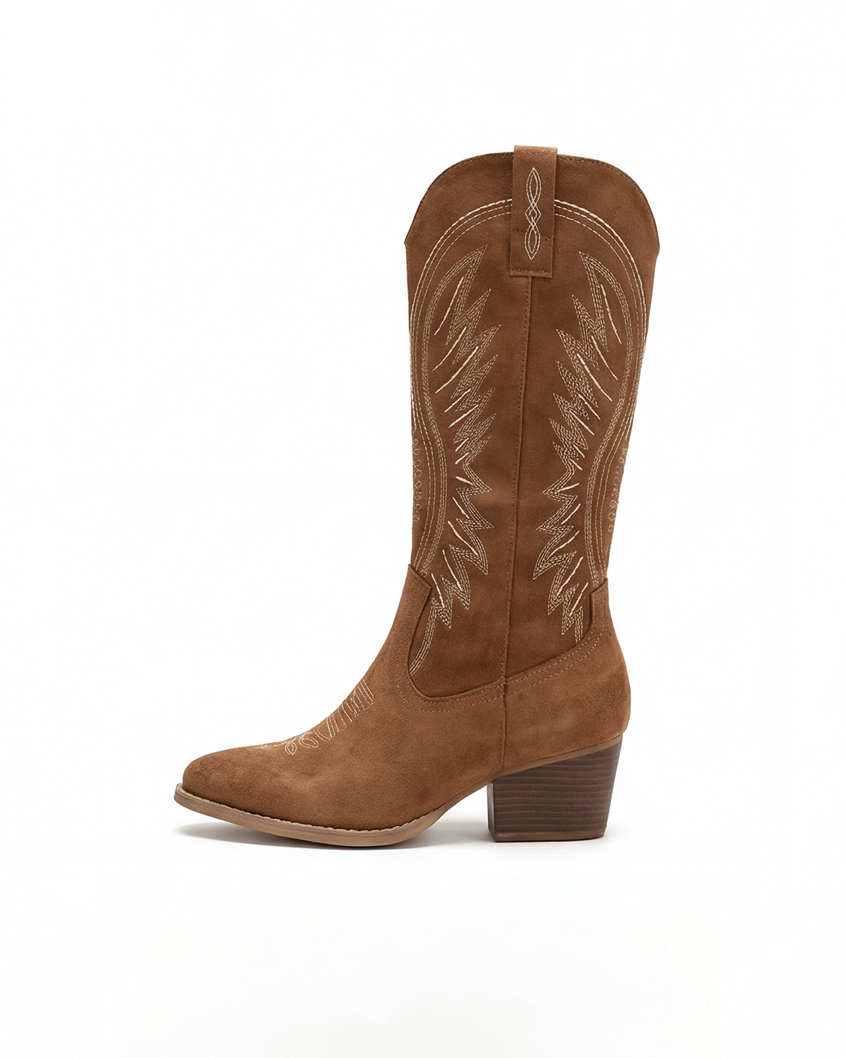 Botas de mujer hasta la rodilla de estilo western con bordado