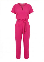 Damen Jumpsuit – Eleganter Kurzarm Jumpsuit mit Maßgeschneiderter Passform