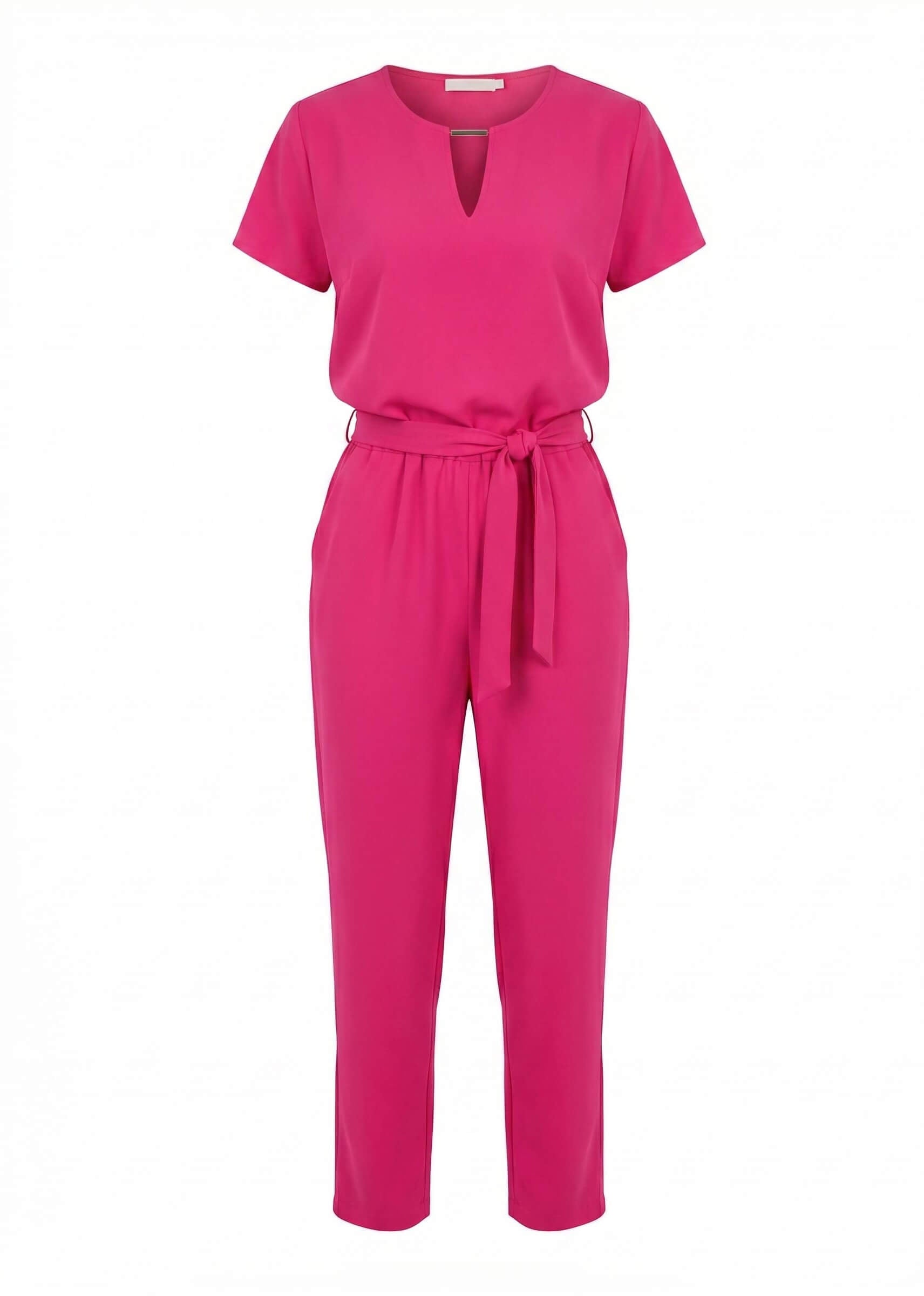 Damen Jumpsuit – Eleganter Kurzarm Jumpsuit mit Maßgeschneiderter Passform