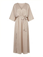 Damen Elegantes Fließendes Maxi Sommerkleid