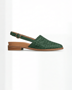 Damen Slingback-Ballerinas – Geflochtene Optik mit spitzer Kappe