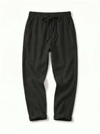 Damenhose mit Tunnelzug und umgeschlagenem Saum