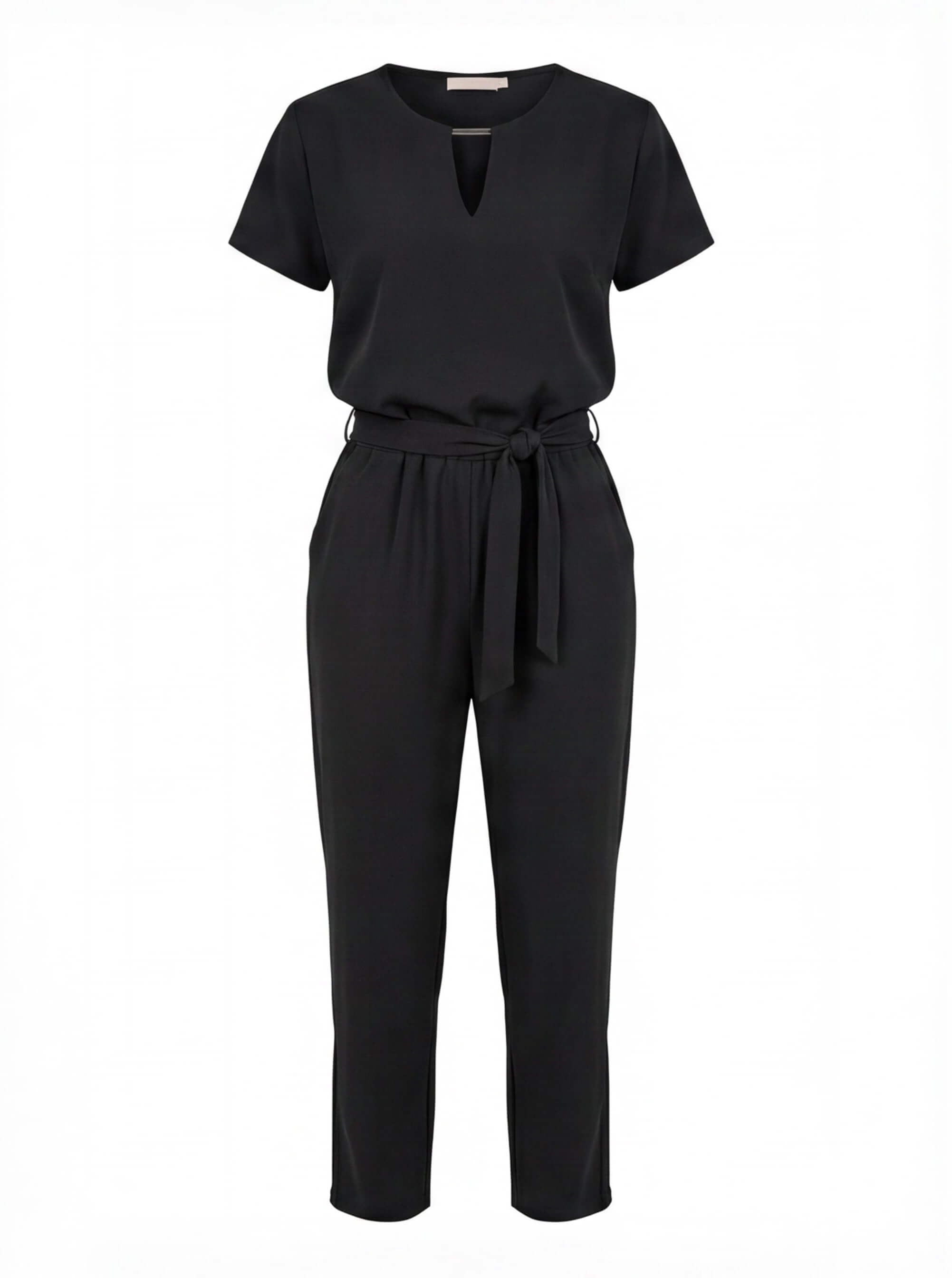 Damen Jumpsuit – Eleganter Kurzarm Jumpsuit mit Maßgeschneiderter Passform