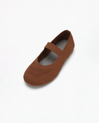 Damen Ballerinas in Strickoptik – Mary-Jane-Stil