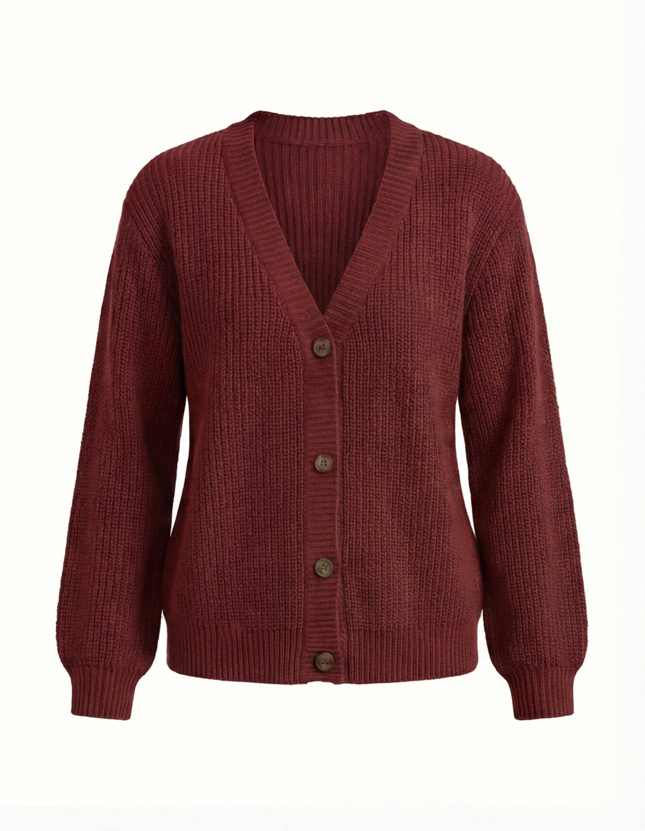 Damen Strickcardigan – Eleganter V-Ausschnitt & Angenehmer Stretch-Komfort