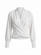 Damenbluse – Taillierte Bluse mit Puffärmeln