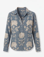 Damenbluse – Vintage Blumenbluse mit Print