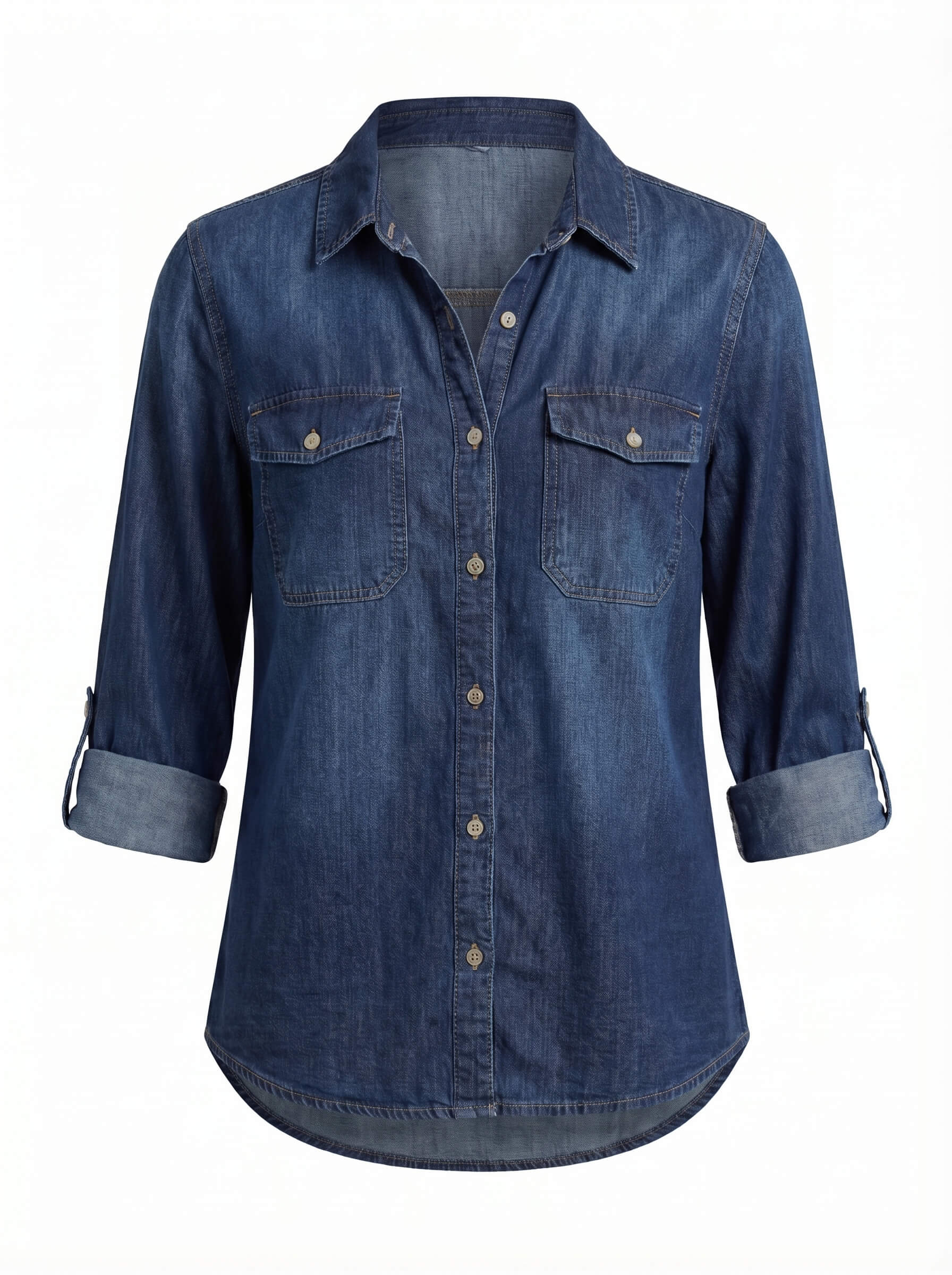 Damen Oversized Denim Hemd