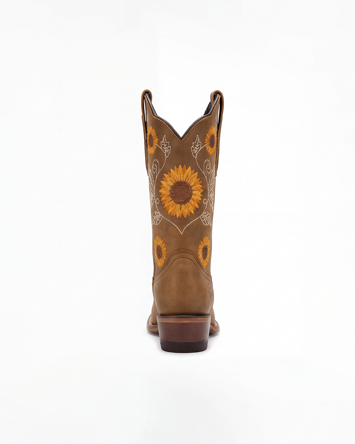 Botas camperas para mujer: con bordado de girasoles