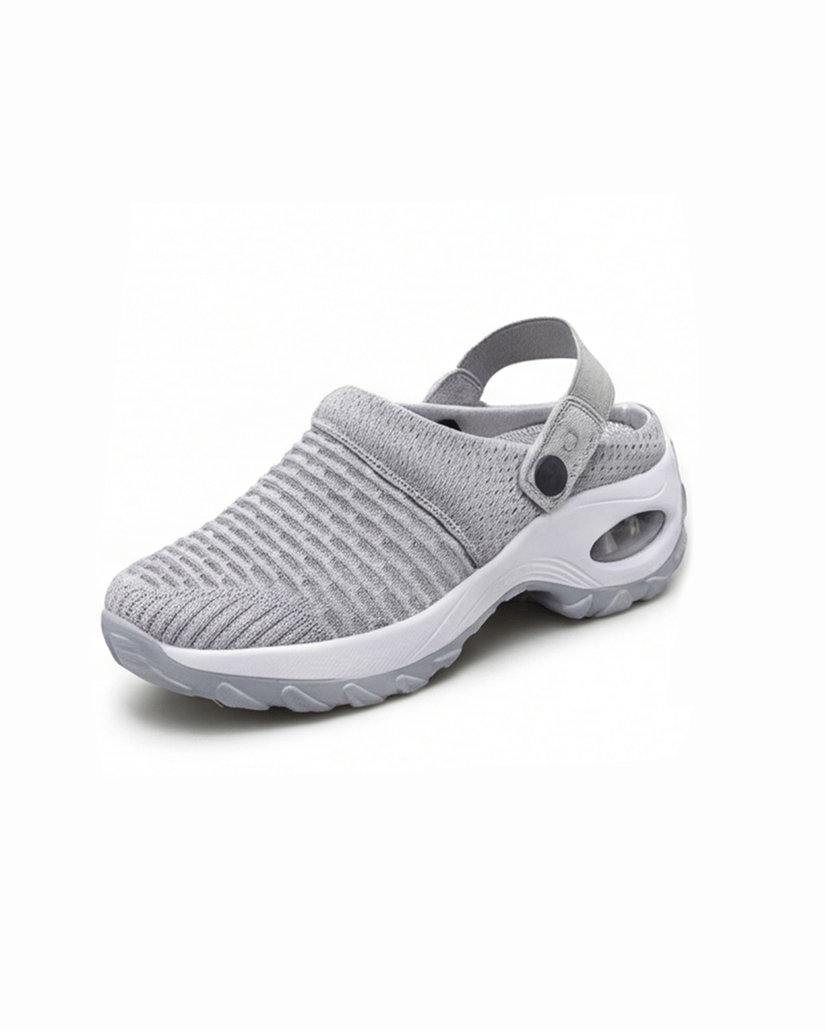 Damen Clogs mit Fersenriemen – Mesh-Optik - Orthopädisch