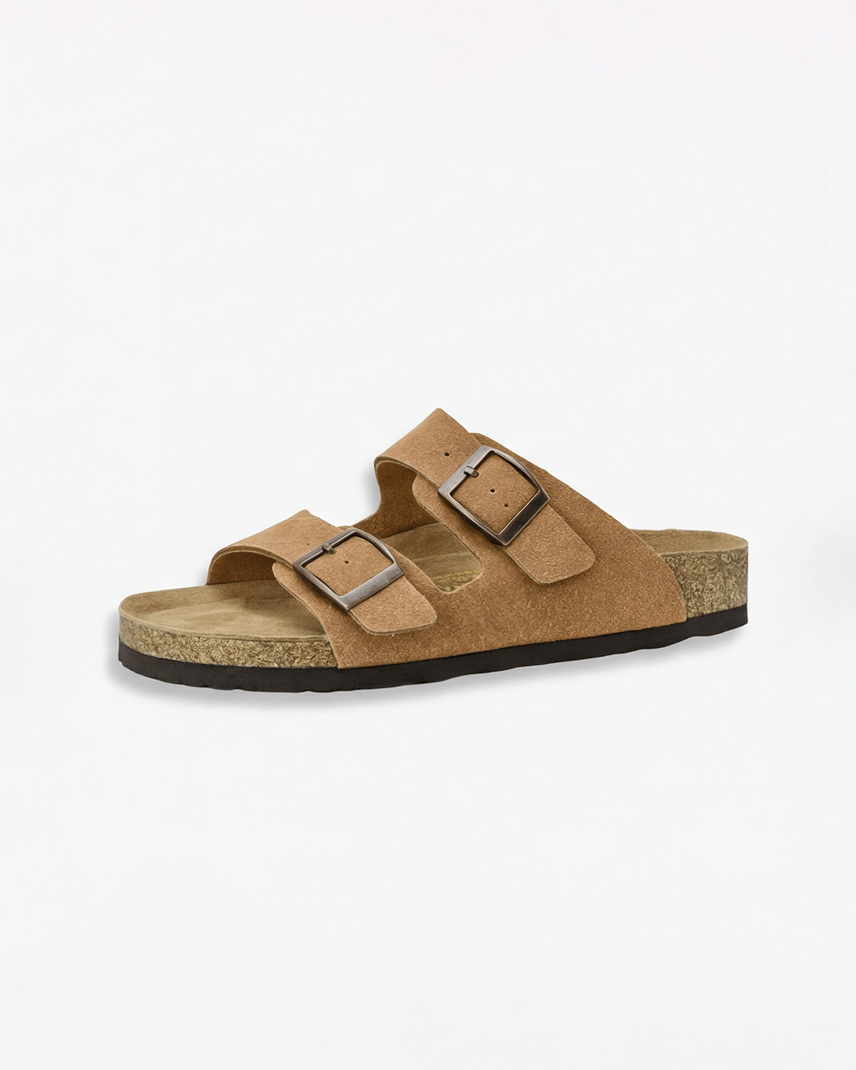 Damen Slide-Sandalen – mit Doppel-Schnallen