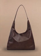 Damen Schultertasche – Minimalistische Leder Hobo Bag