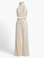 Damen-Set – One-Shoulder-Top & Weite Hose