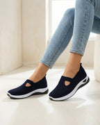 Sneaker da donna per il tempo libero – Knit Slip-On con ritagli