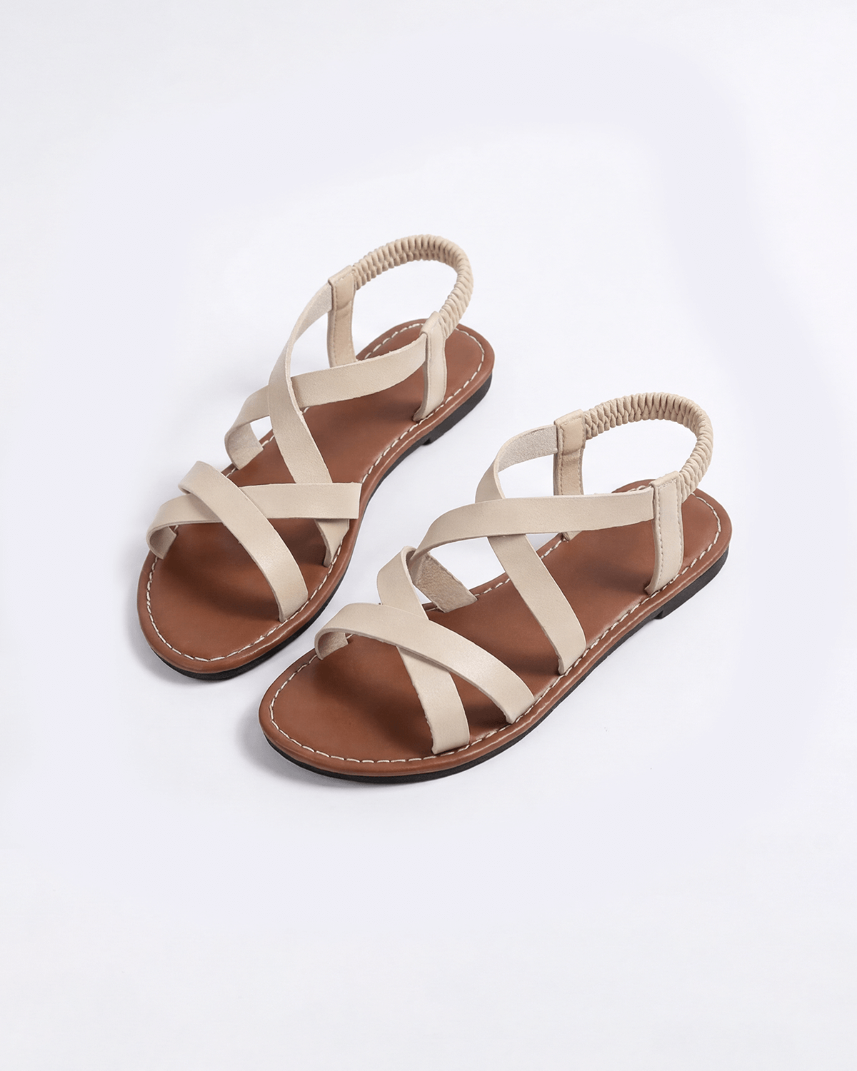 Damen Flache Sandalen – Riemchen im Käfig-Design