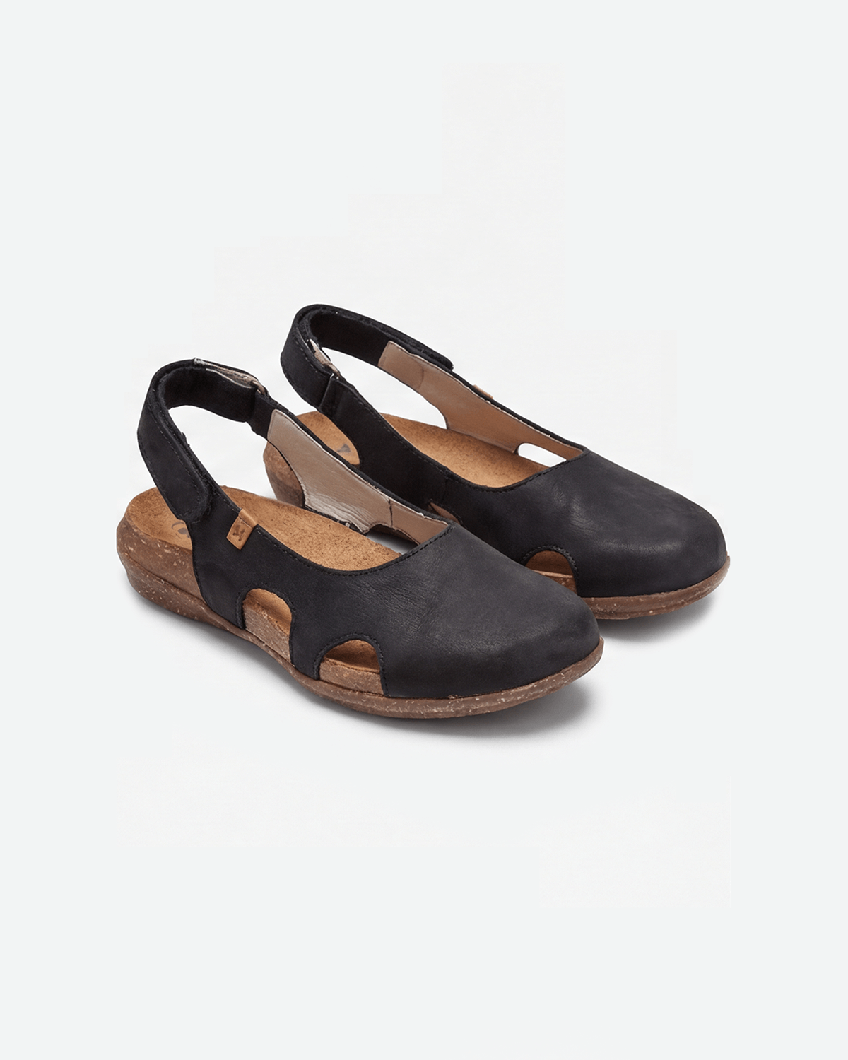 Damen Flache Sandalen – Slingback mit Ausschnitten
