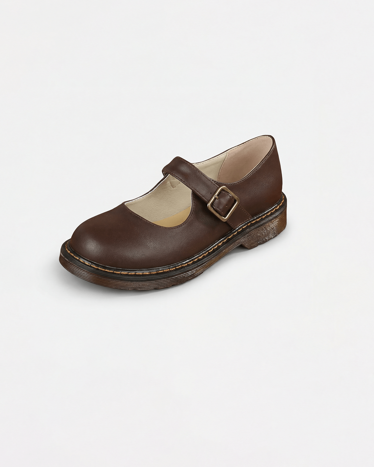 Damen Mary-Jane-Ballerinas mit Schnallenriemen