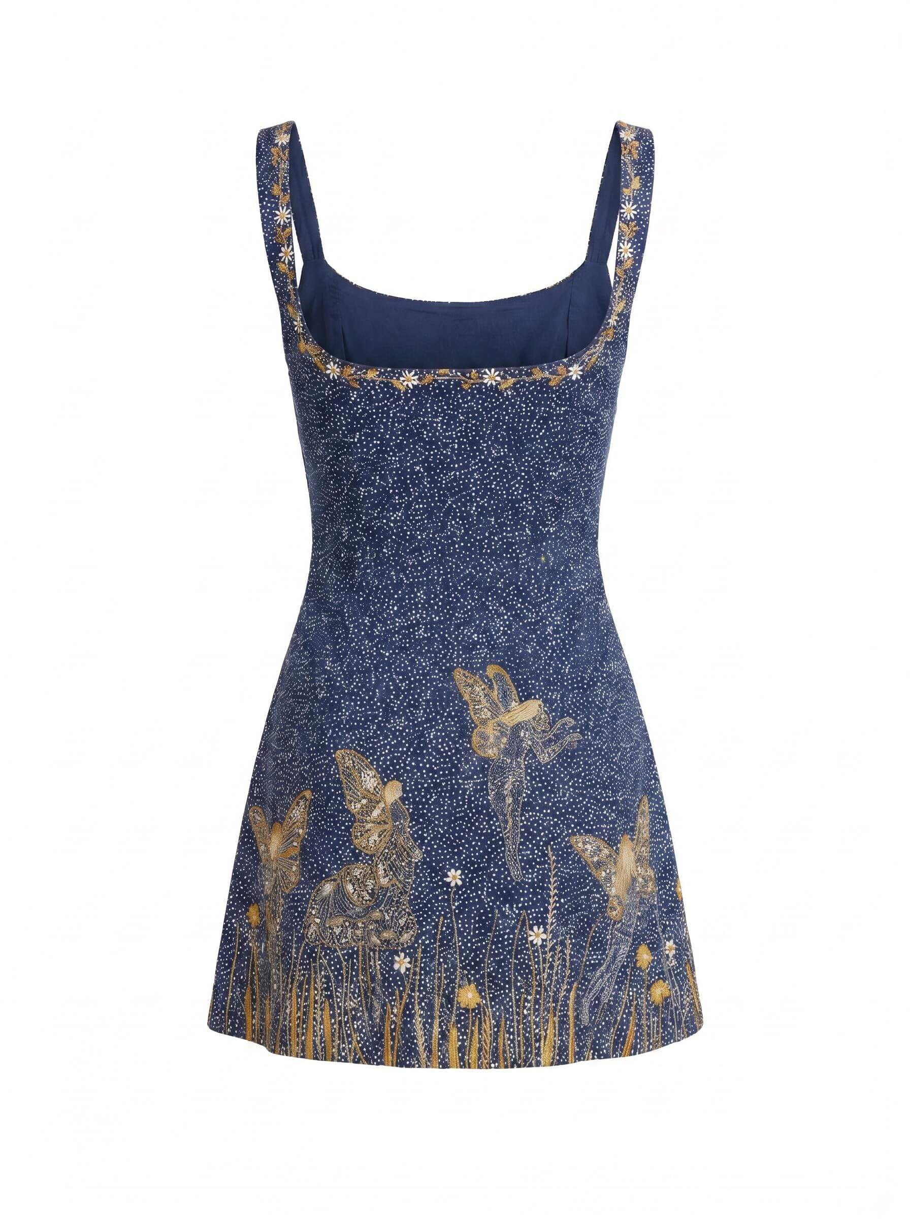Glänzendes Damen Mini-Kleid – Ärmelloses Party-Kleid