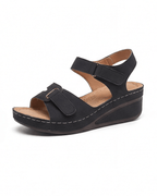 Dame plateau-sandaler med justerbare remme