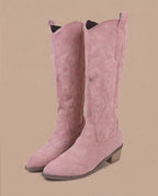 Ryder Bestickte Kniestiefel