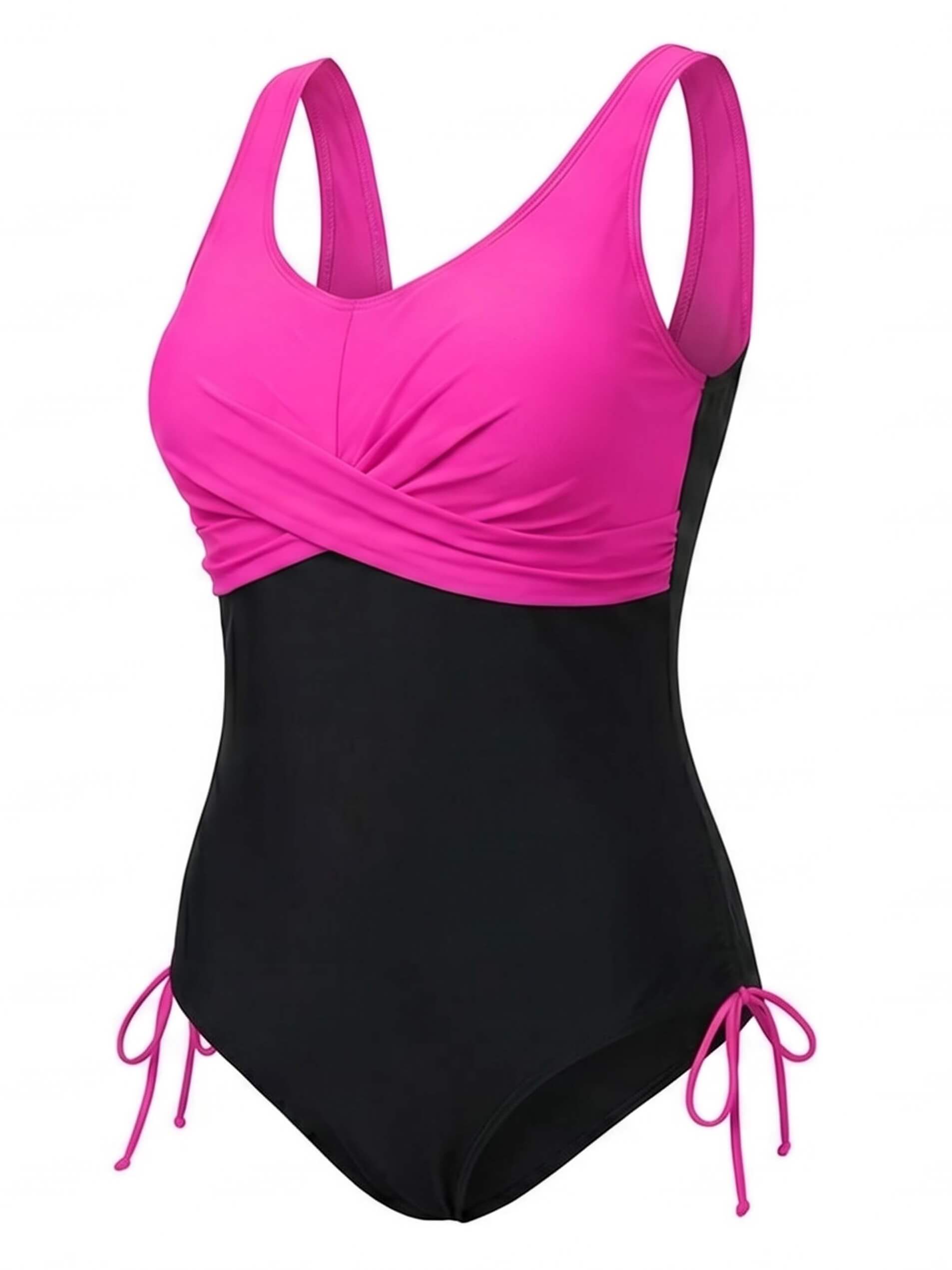 Damen-Badeanzug in großen Größen mit Twist-Front