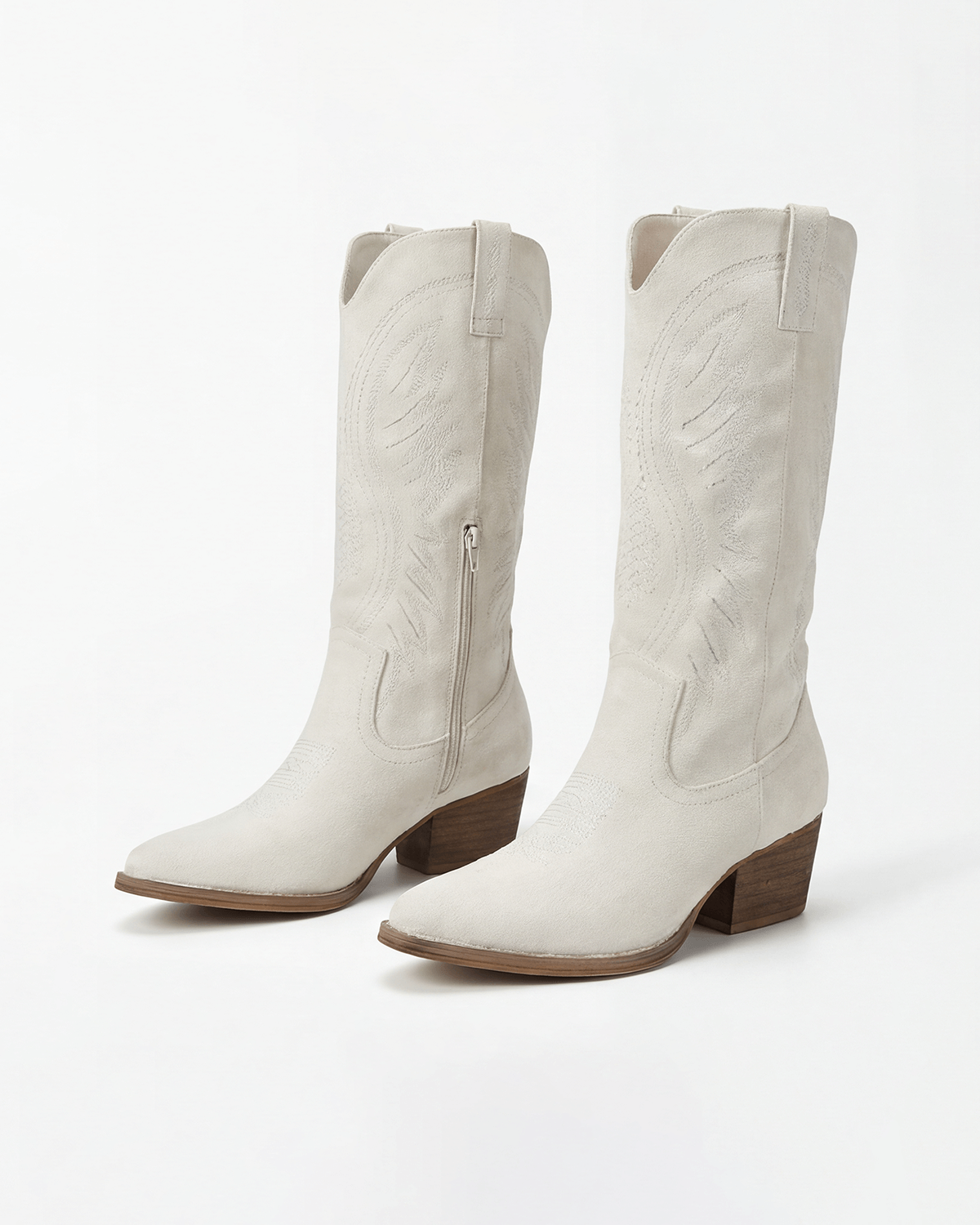 Botas de mujer hasta la rodilla de estilo western con bordado