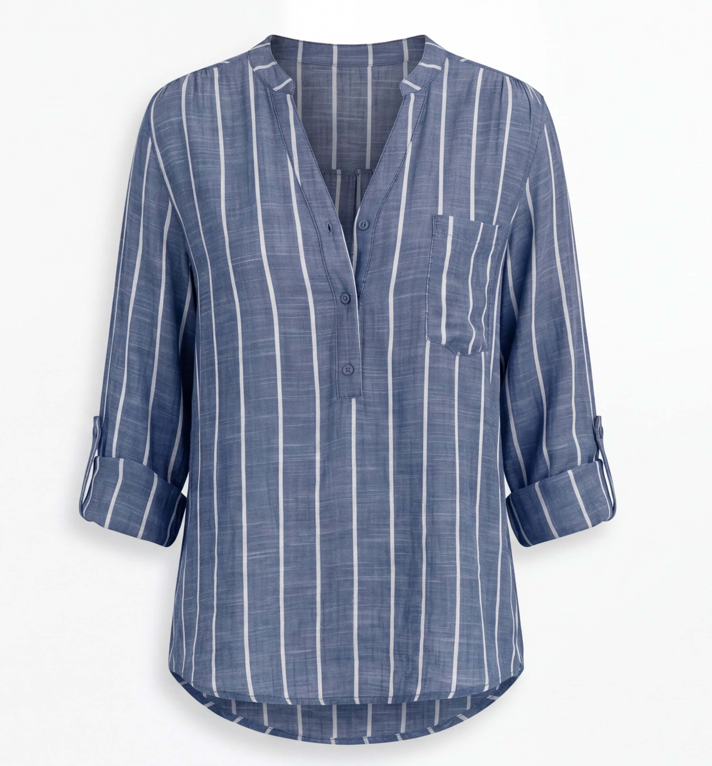 Damen Sommerbluse mit Streifen – Leichter & Müheloser Stil