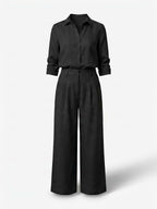 Damen-Set mit Hemdbluse und weiter Hose