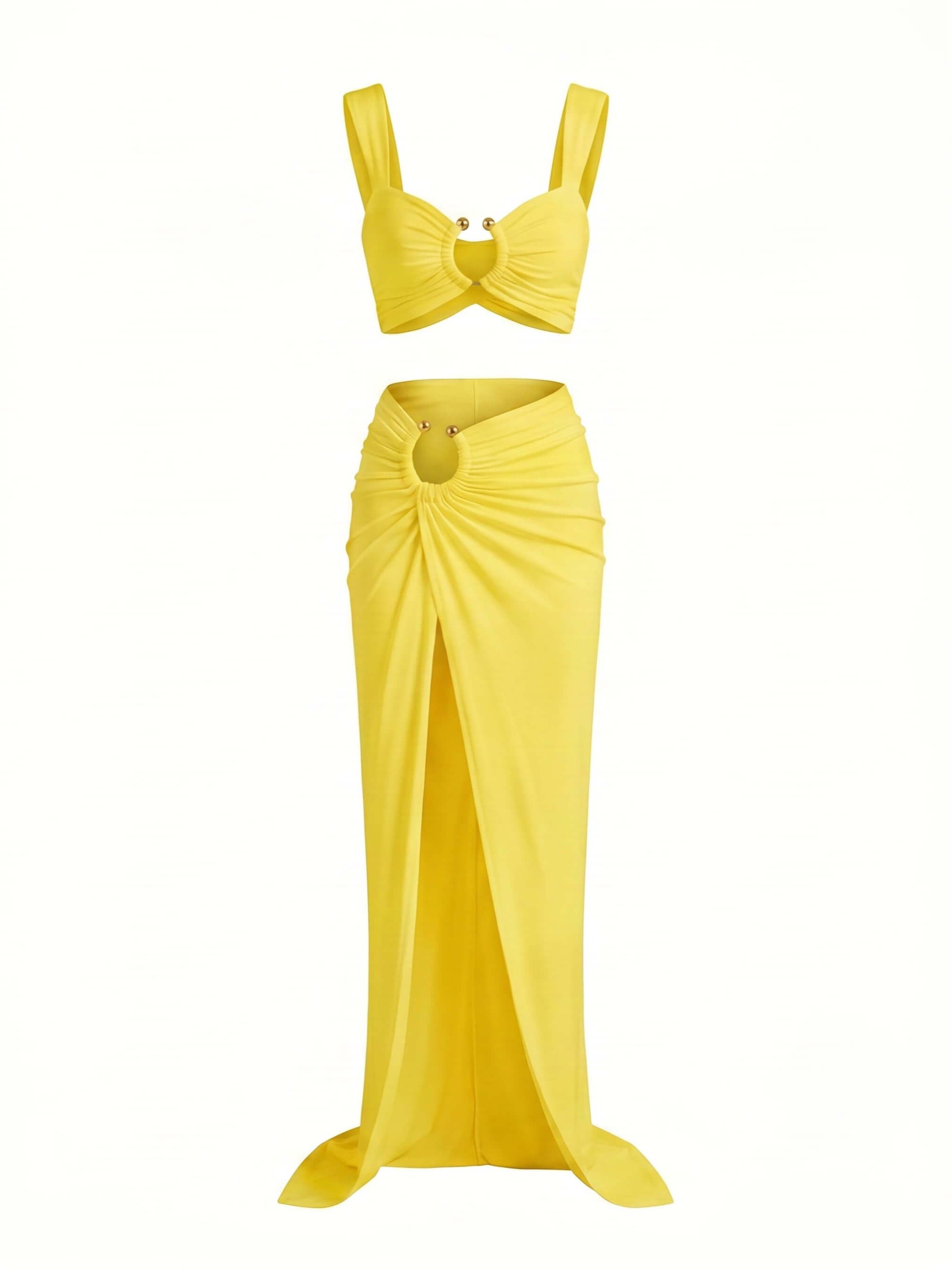 Damen-Bikini-Set mit Cut-outs und Rockteil
