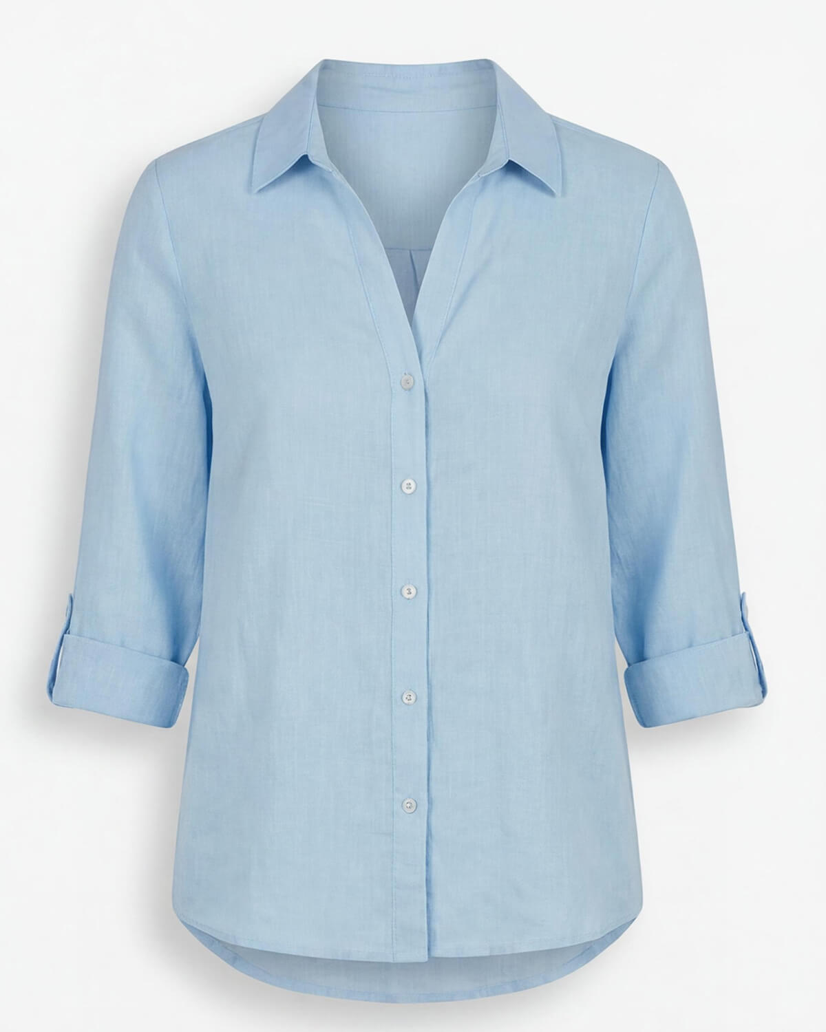 Damen Bluse mit Blumenmuster – Knopfleiste