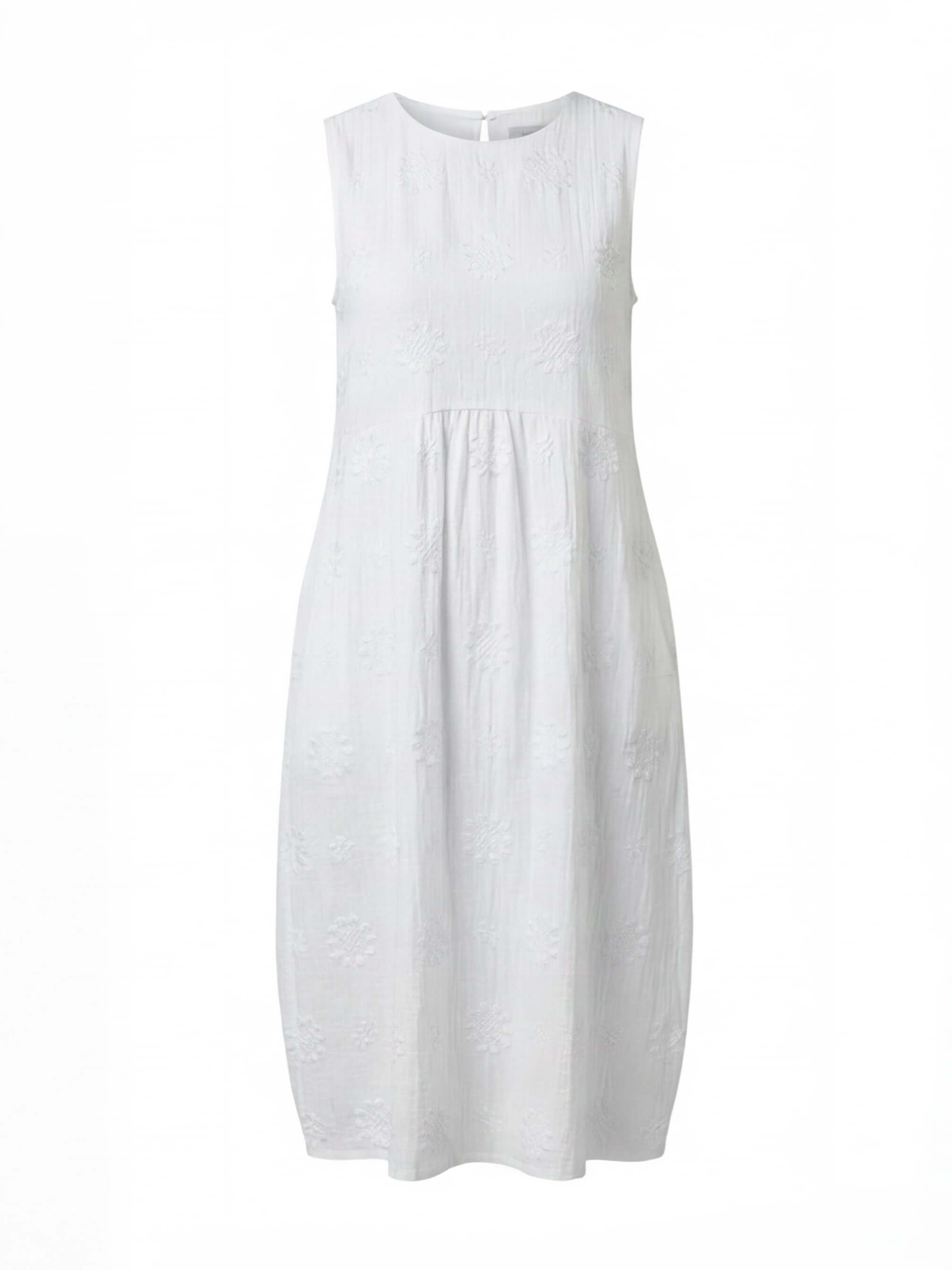 Besticktes ärmelloses Midi-Kleid für Damen