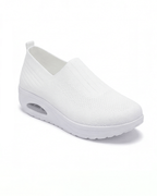 Damen Keil-Sneaker – Slipper in Strickoptik - Orthopädisch
