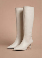 Aria Spitzkappen-Kniestiefel