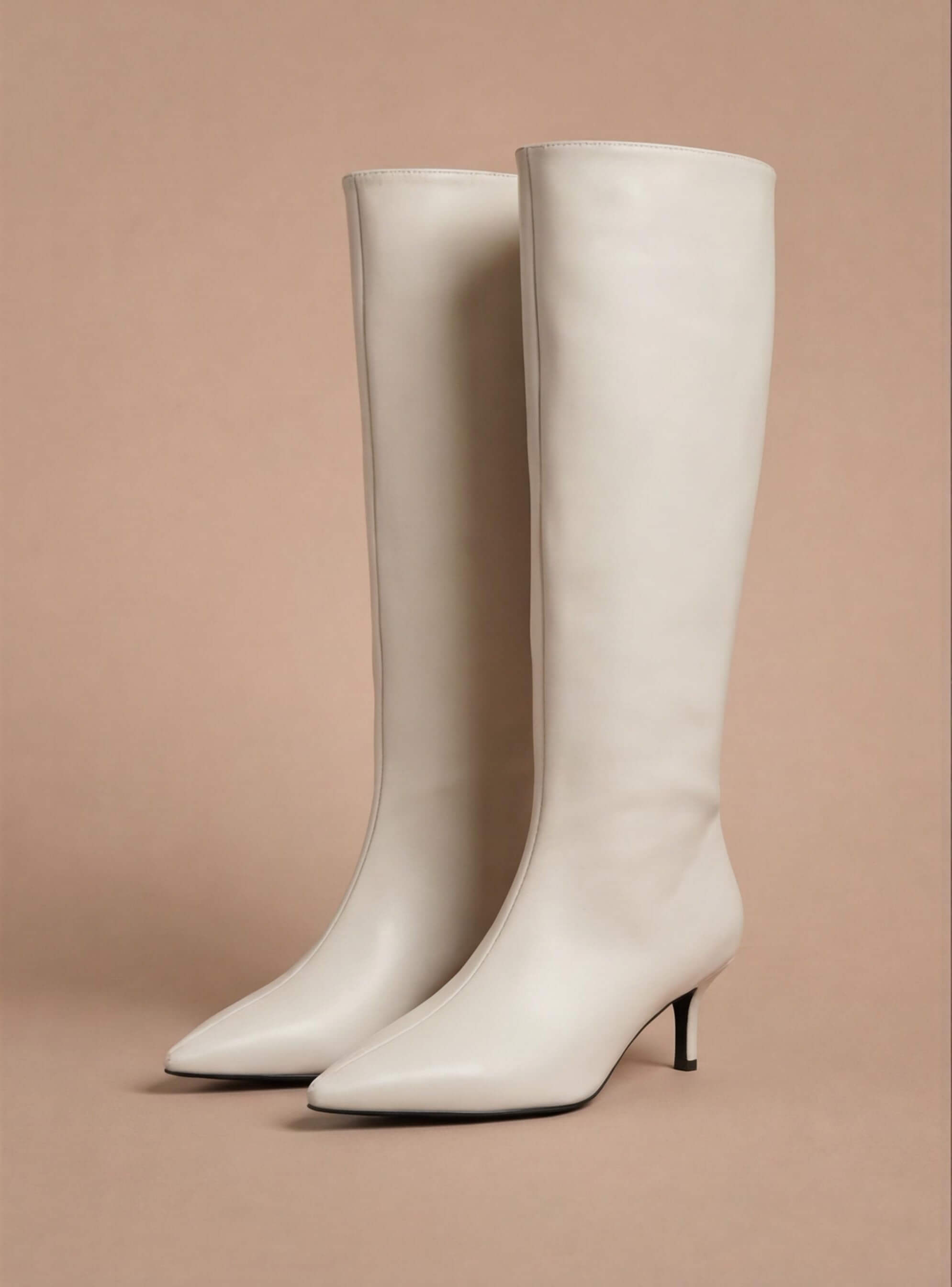Aria Spitzkappen-Kniestiefel