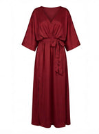 Damen Elegantes Fließendes Maxi Sommerkleid