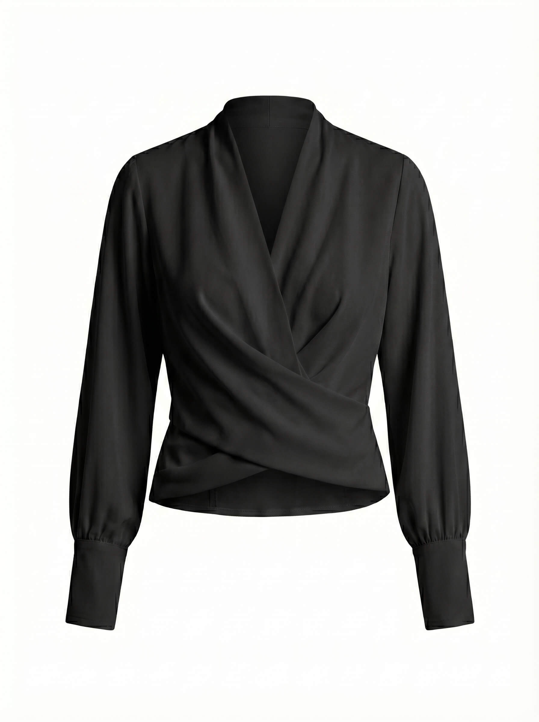 Damenbluse – Taillierte Bluse mit Puffärmeln