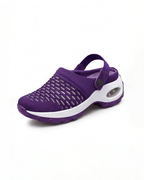 Clogs da donna con cinturino sul tallone – Effetto mesh - Ortopedico