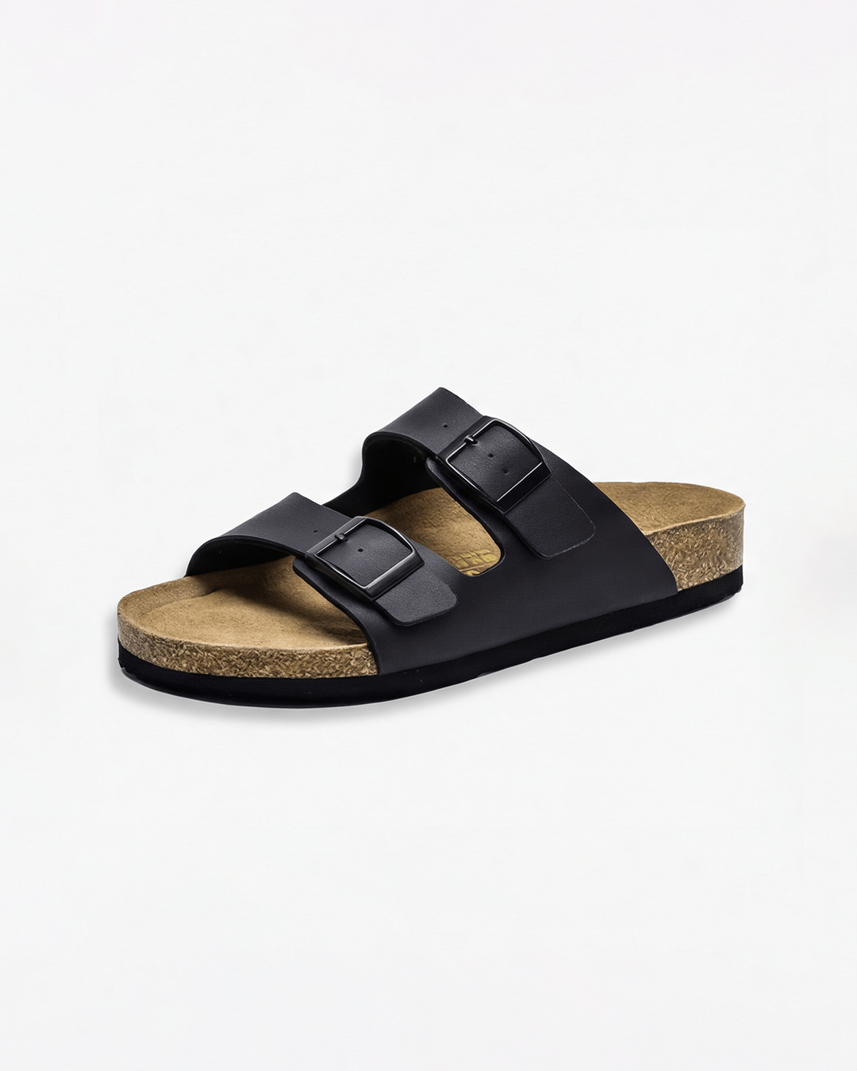 Damen Slide-Sandalen – mit Doppel-Schnallen