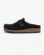 Damen Pantoletten im Loafer-Stil – mit Schnallenriemen