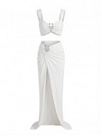 Damen-Bikini-Set mit Cut-outs und Rockteil