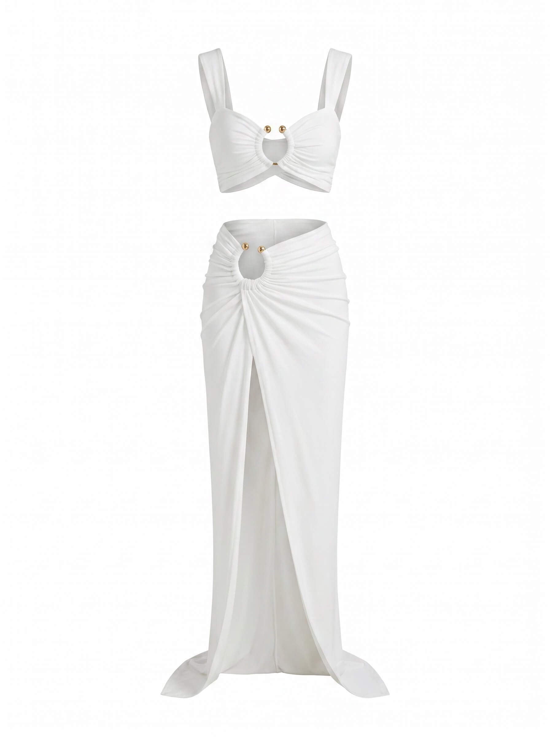 Damen-Bikini-Set mit Cut-outs und Rockteil