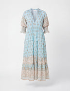 Boho Damen-Maxikleid mit Quasten – Leicht & Feminin