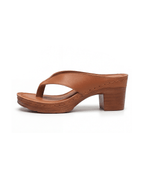 Damen Sandalen mit Blockabsatz und Zehensteg