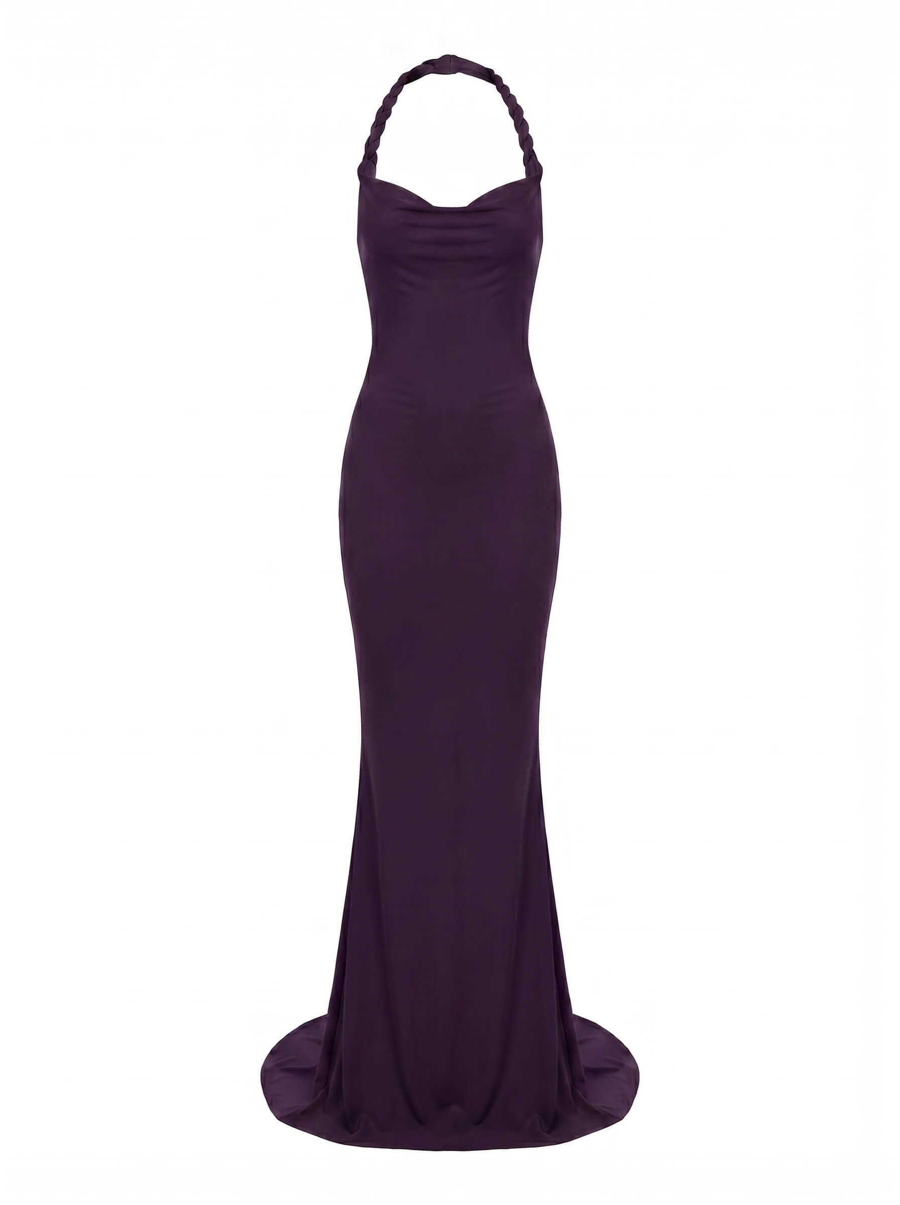 Damen-Maxikleid mit Carmen-Ausschnitt und figurbetonter Silhouette