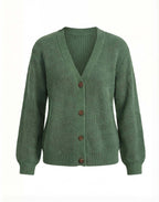 Damen Strickcardigan – Eleganter V-Ausschnitt & Angenehmer Stretch-Komfort
