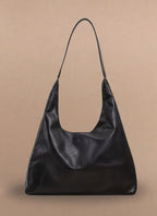 Damen Schultertasche – Minimalistische Leder Hobo Bag