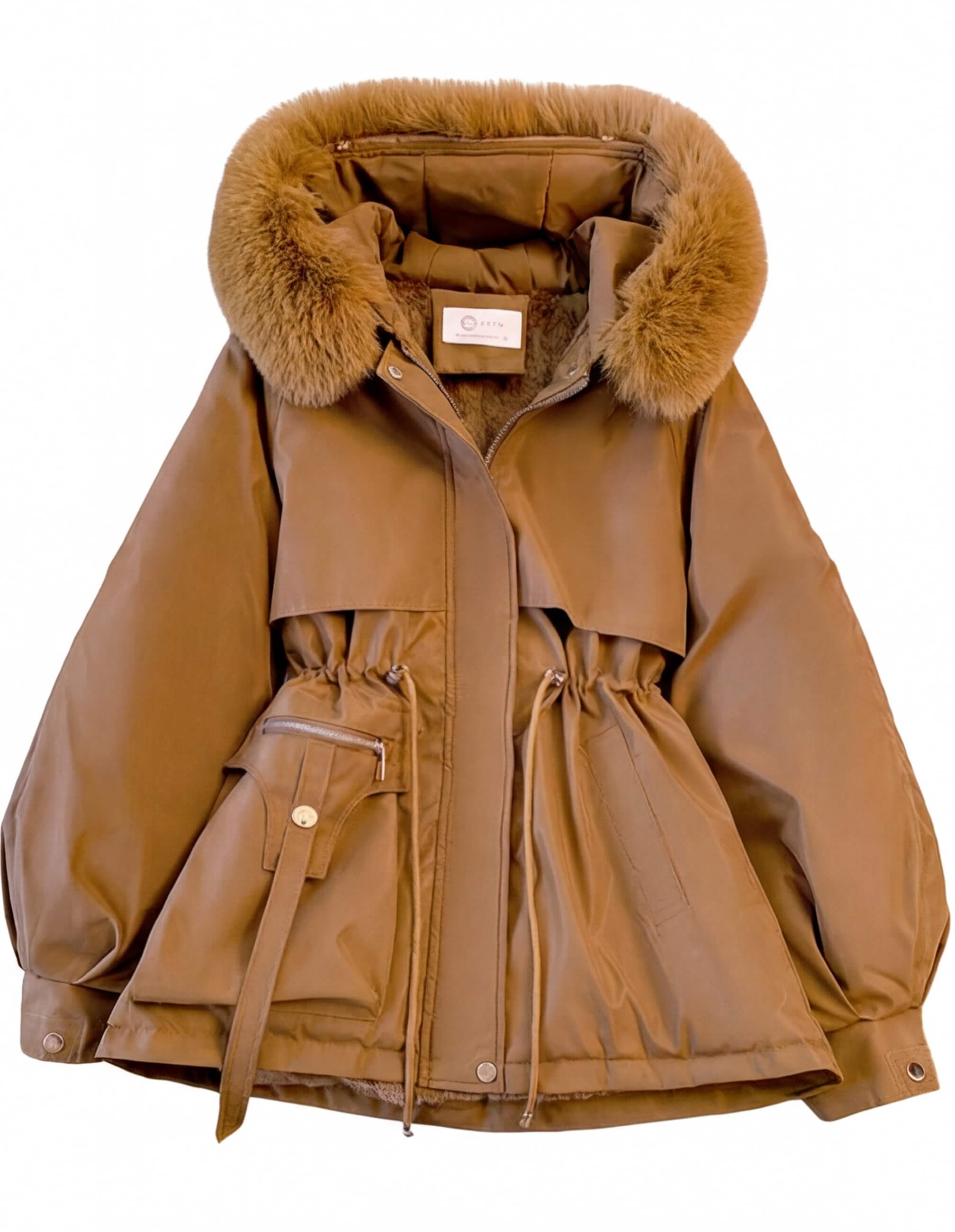 Damen Daunenjacke mit abnehmbarem Kragen