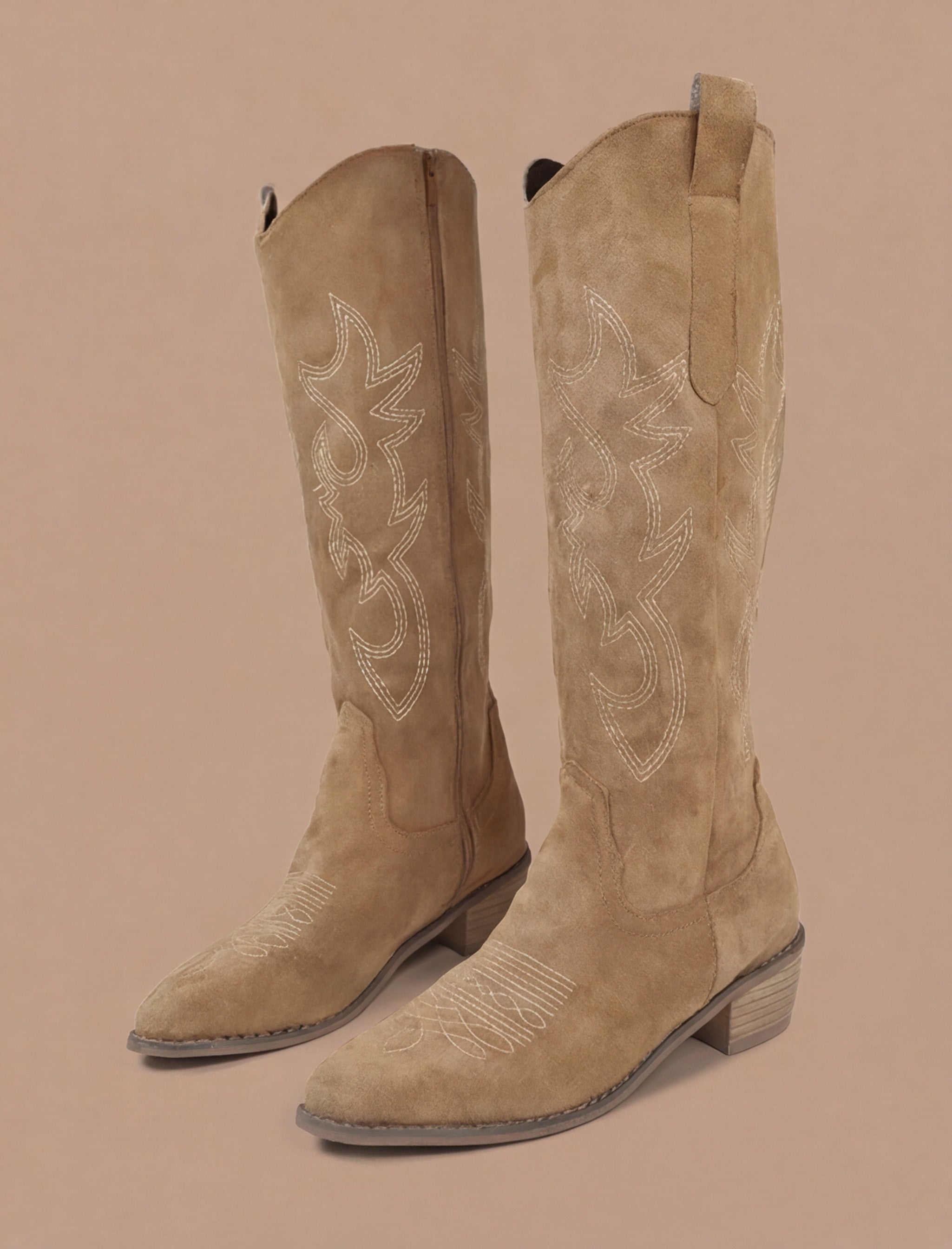 Ryder Bestickte Kniestiefel