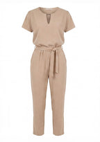 Damen Jumpsuit – Eleganter Kurzarm Jumpsuit mit Maßgeschneiderter Passform